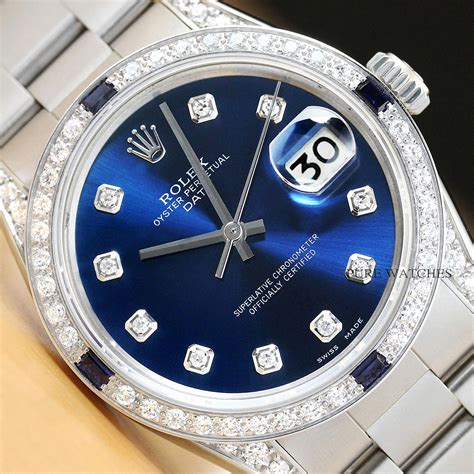 rolex diamond encrusted|rolex diamond and sapphire bezel.